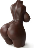 FlexCurve Black Torso Sex Doll | Adjustable Skeleton Dual Channel