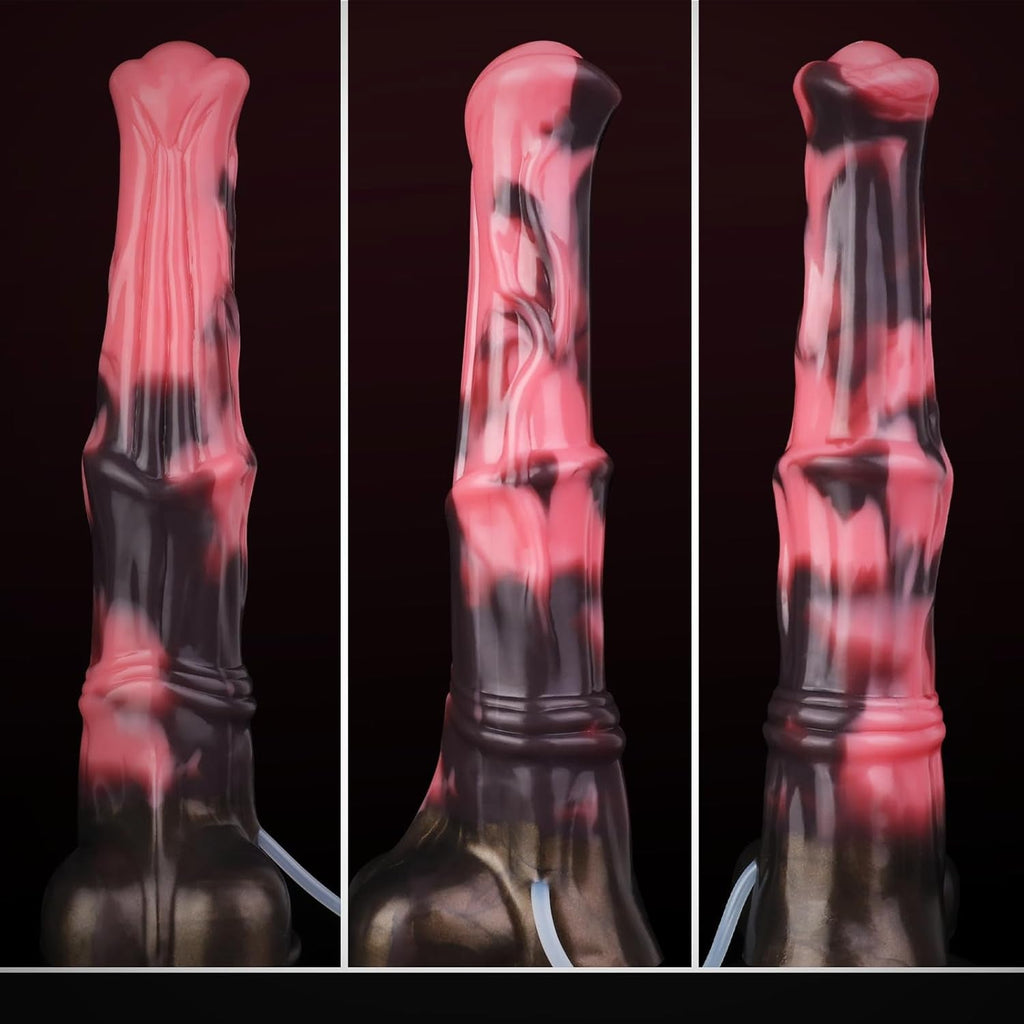 ObsidianJet 12” Horse Squirting Dildo Silicone Suction Cup