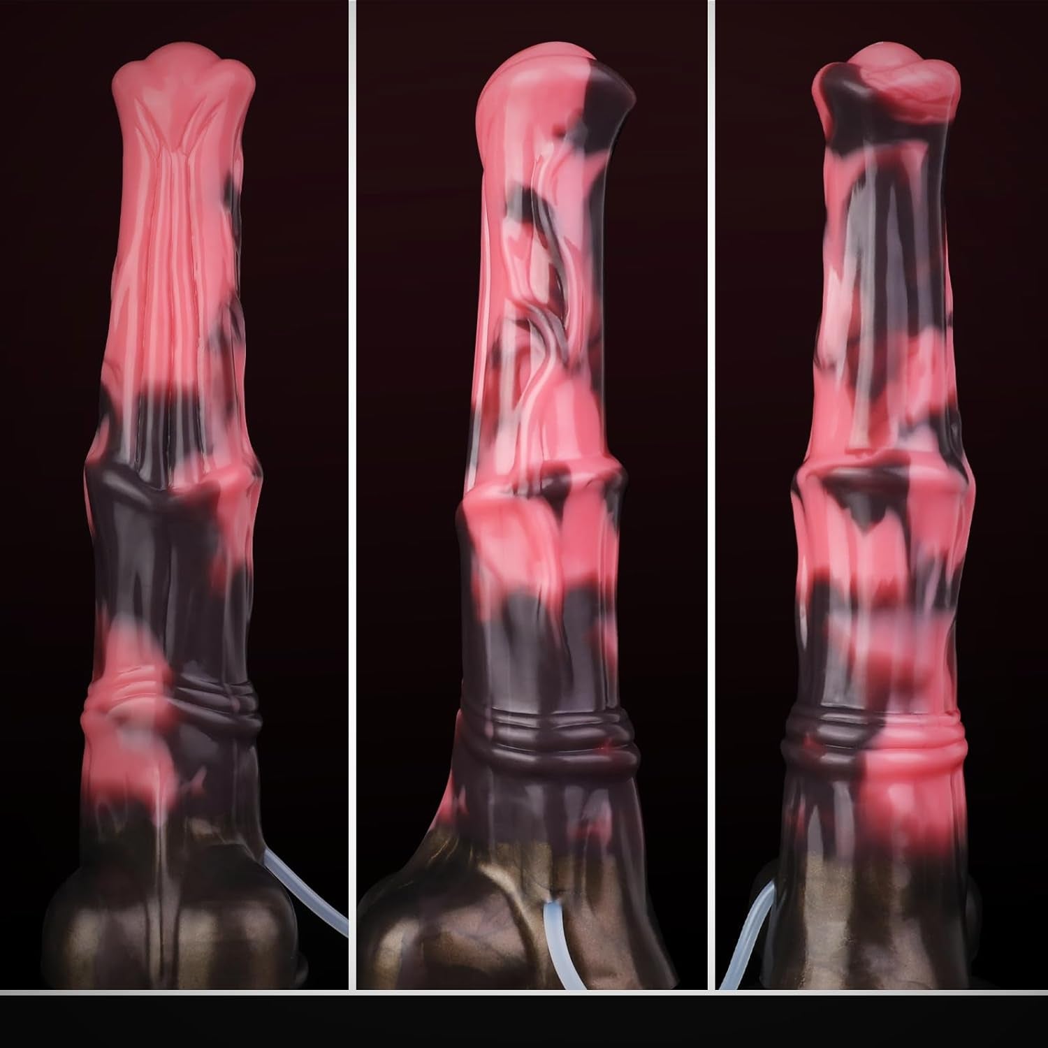 ObsidianJet 12” Horse Squirting Dildo Silicone Suction Cup
