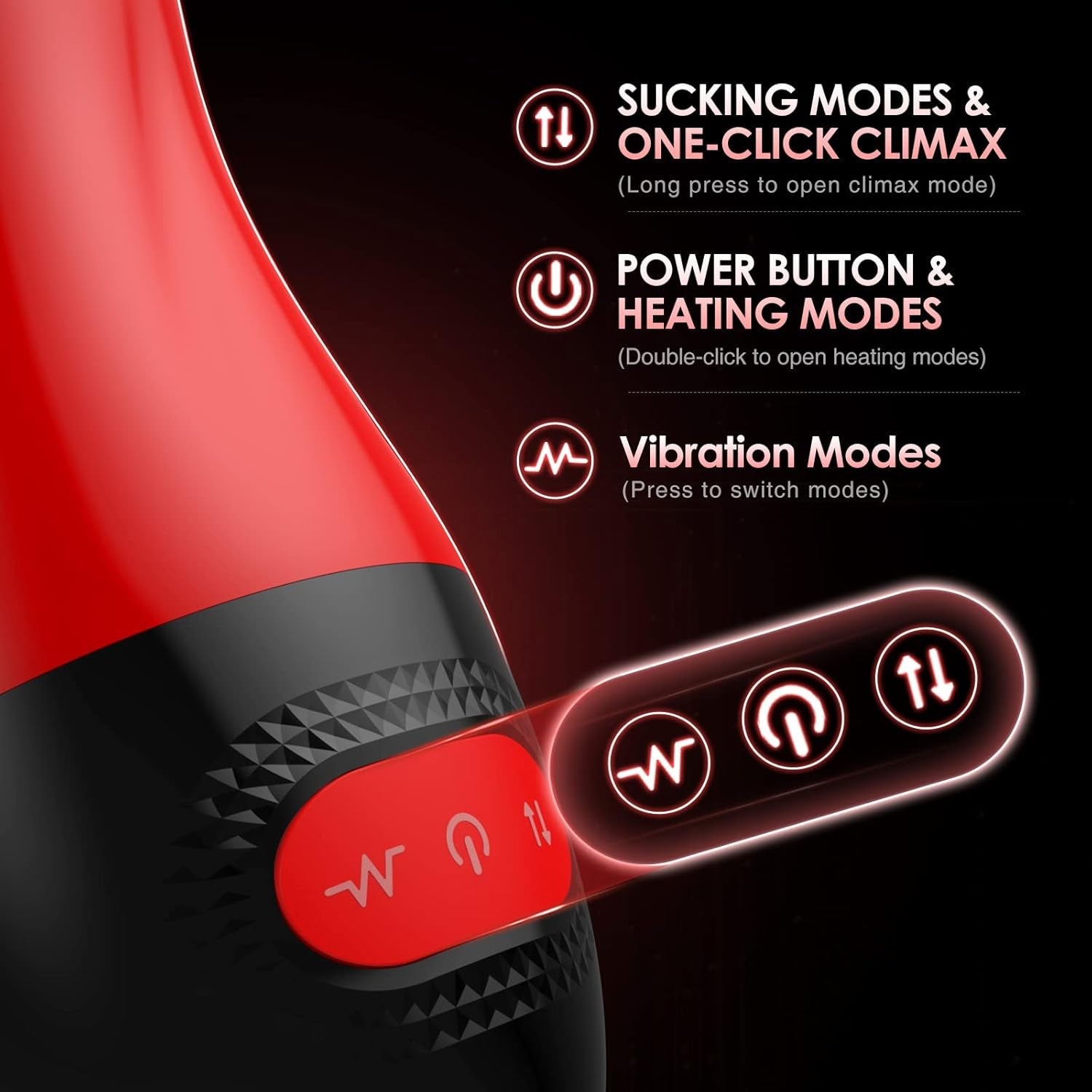 StormHeat Heating Male Masturbator 9 Suction 10 Vibration