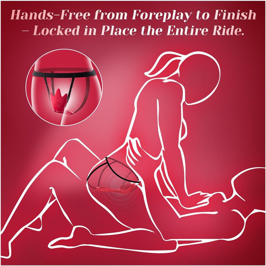 PetalDrive Rose Cock Ring Clit Stimulator App Control