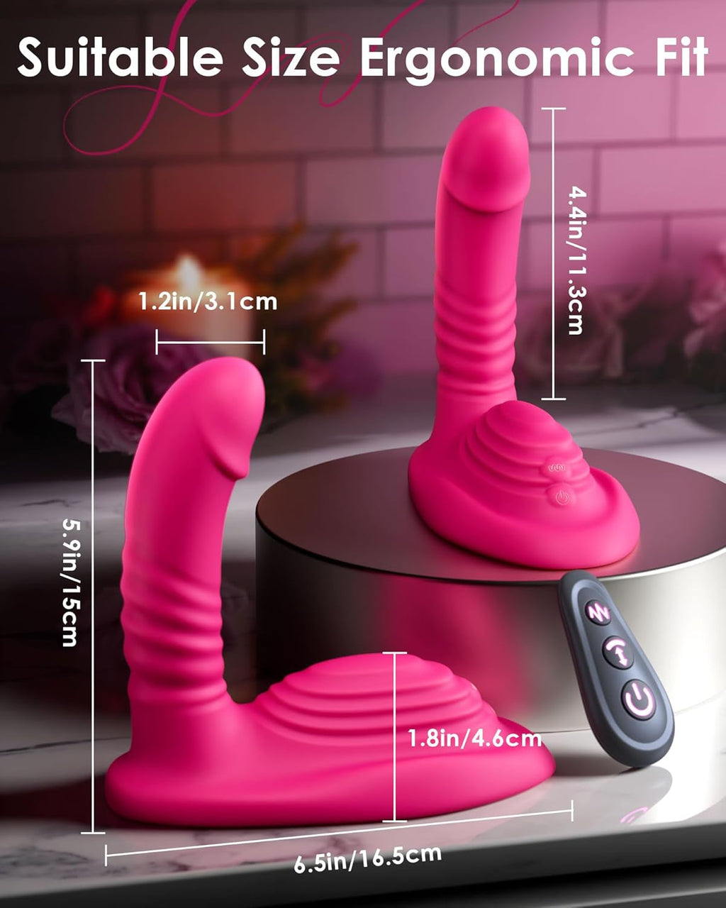 GrindThrone Ride-On Grinder Thrusting Dildo 9×9