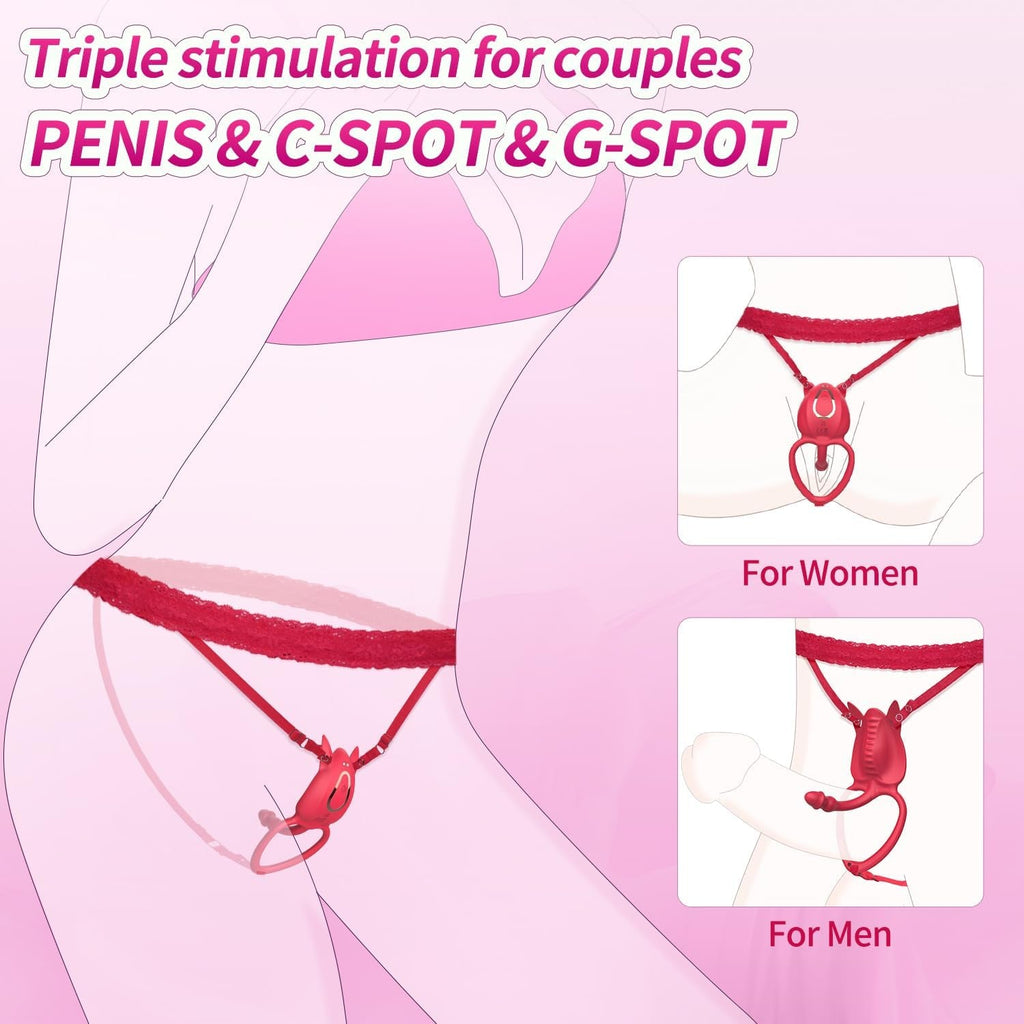SyncFusion Wearable Cock Ring Clit Stimulator App 10 Modes