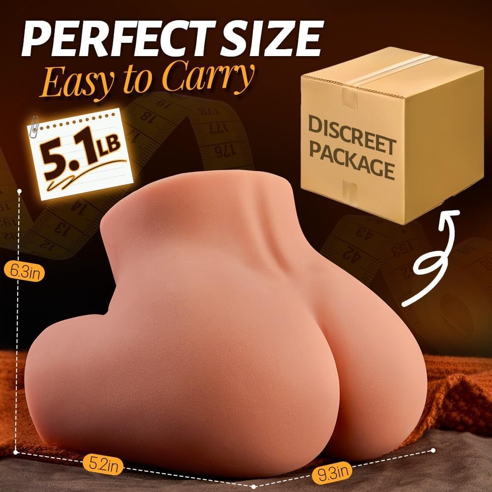 VirexCore 5.1lb Portable Sex Doll Ass TPE Dual Channel