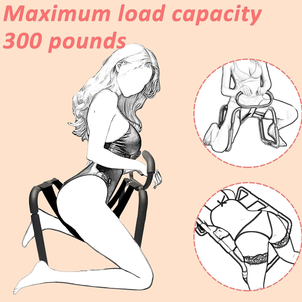RhythmCore Adjustable Sex Chair with Handrail