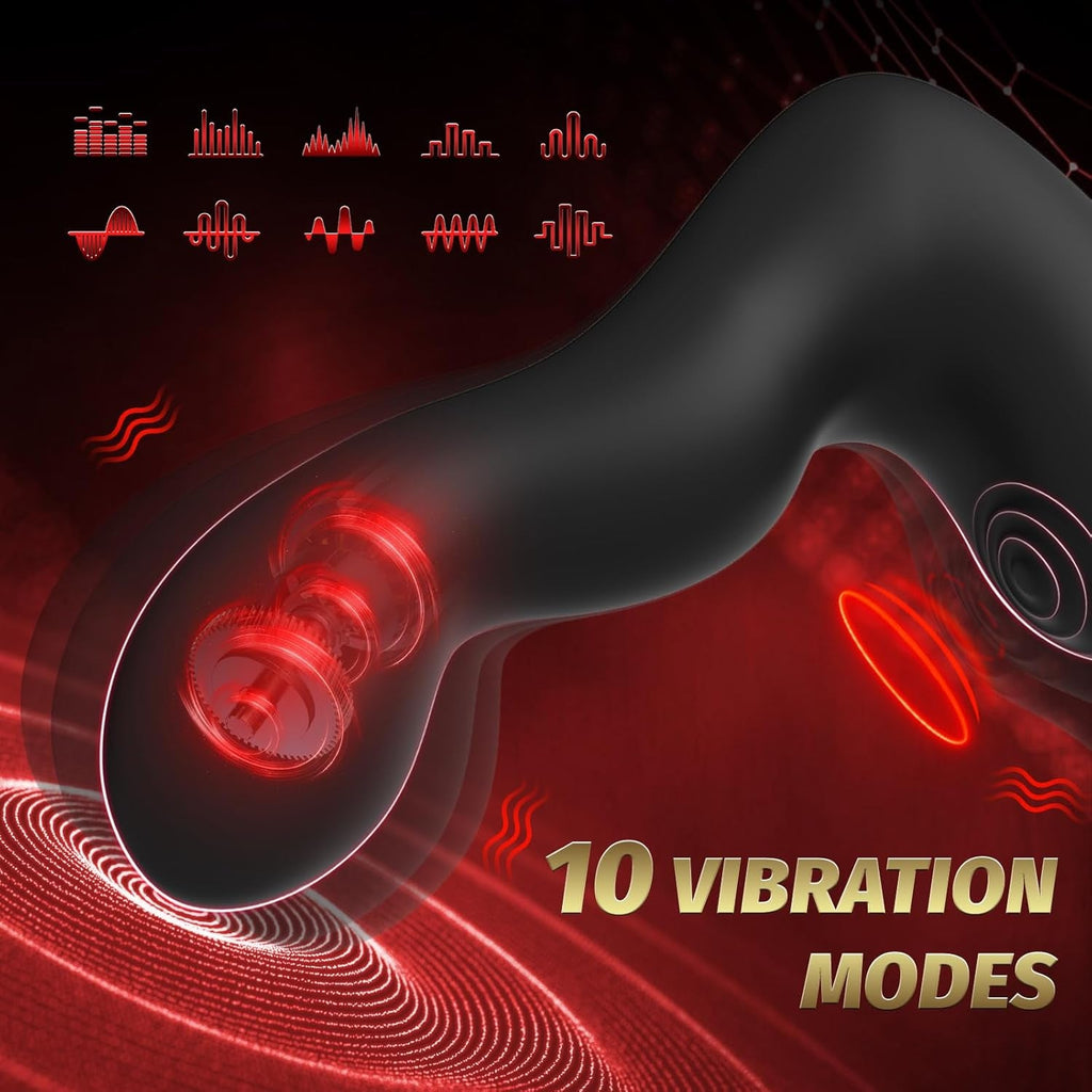 InflateCore Inflatable Prostate Massager Cock Ring 10 Modes