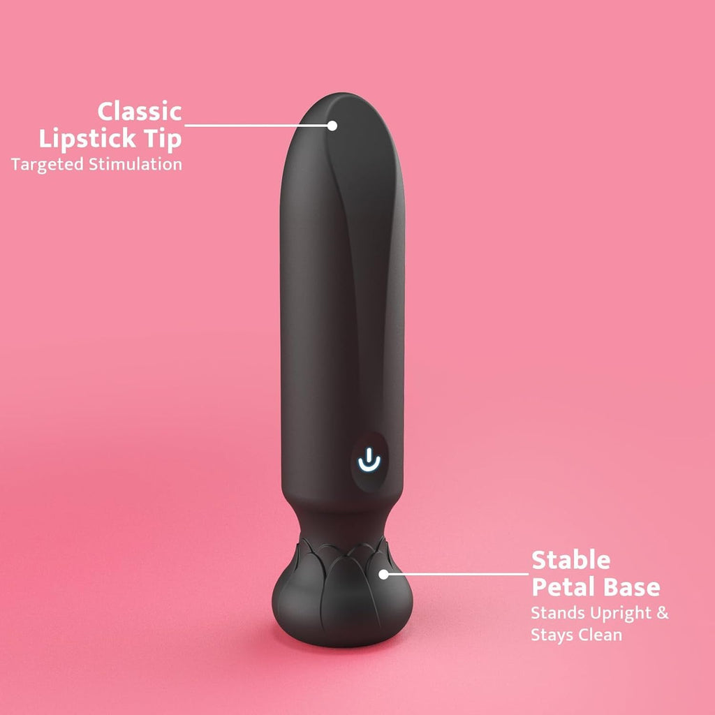 MidnightLuxe Bullet Vibrator 10 Modes Waterproof Silicone Rechargeable