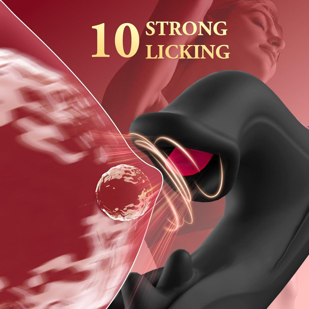 ElyraBoost Thrusting Licking Rabbit Vibrator 4-in-1 10 Modes G-Spot