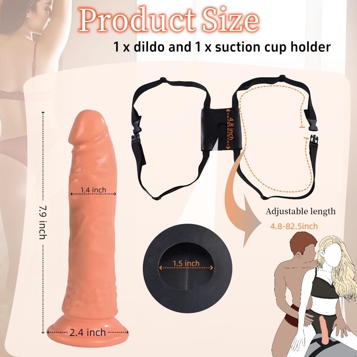 GripMount Dildo Mount Strap Base for Hands-Free Play