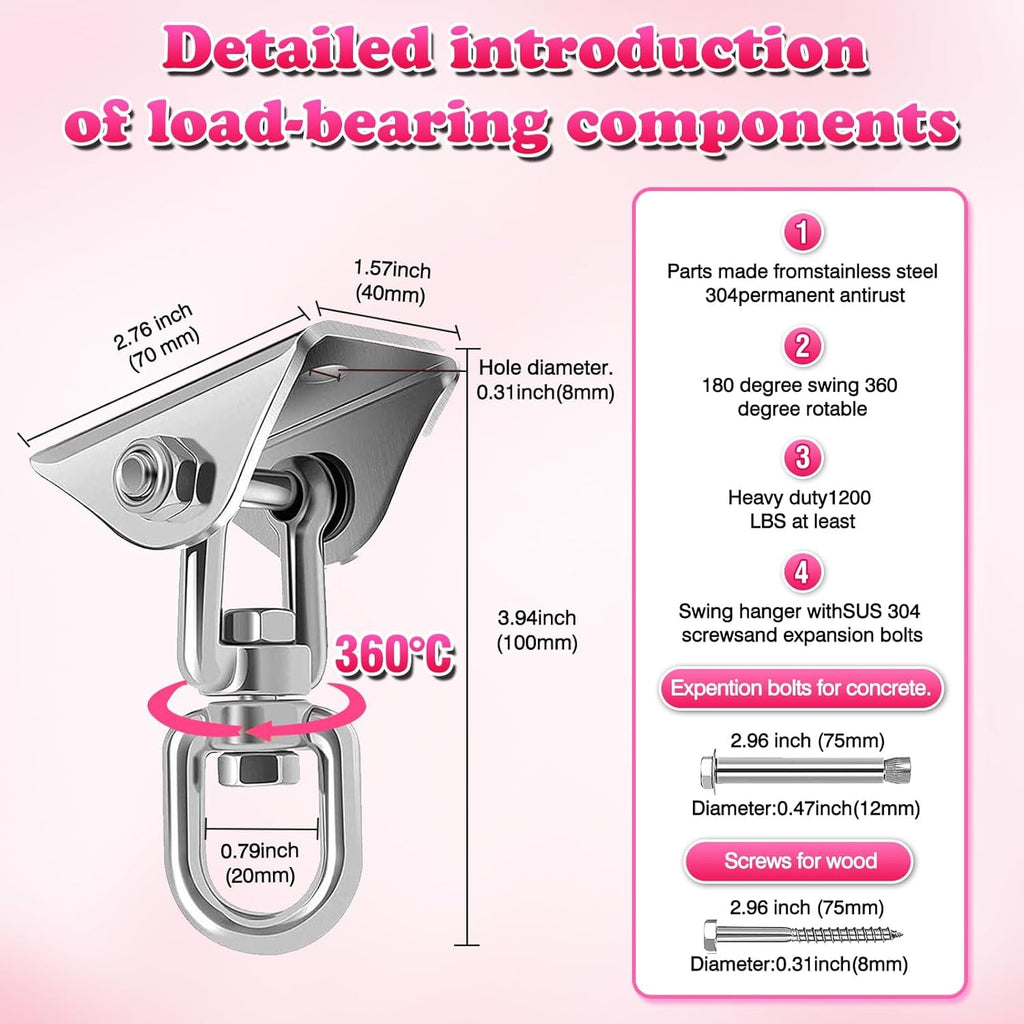 AveriX 360° Sex Swing with Padded Support