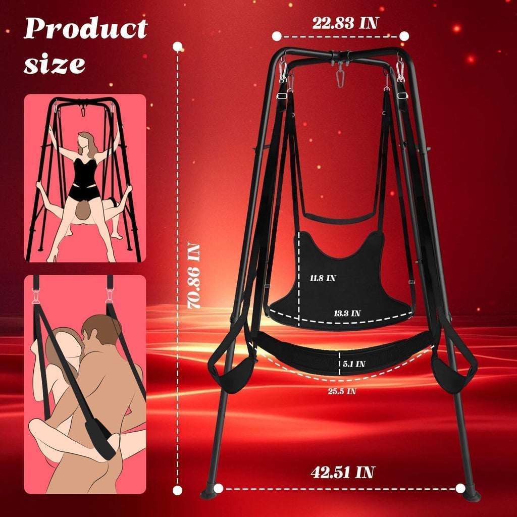 TitanFrame Freestanding Sex Swing Frame 800lb Adjustable