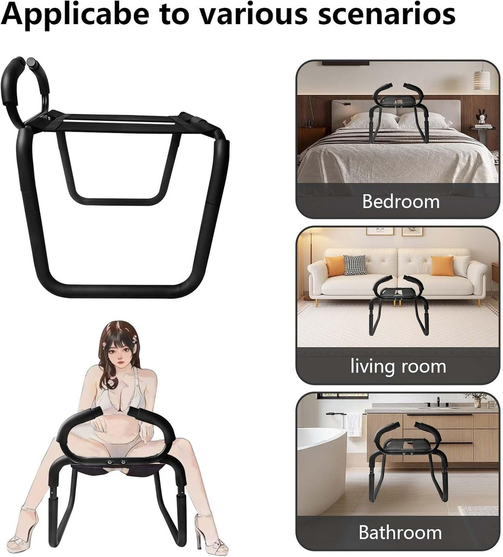 AxisControl Sex Chair with Armrests & Elastic Straps