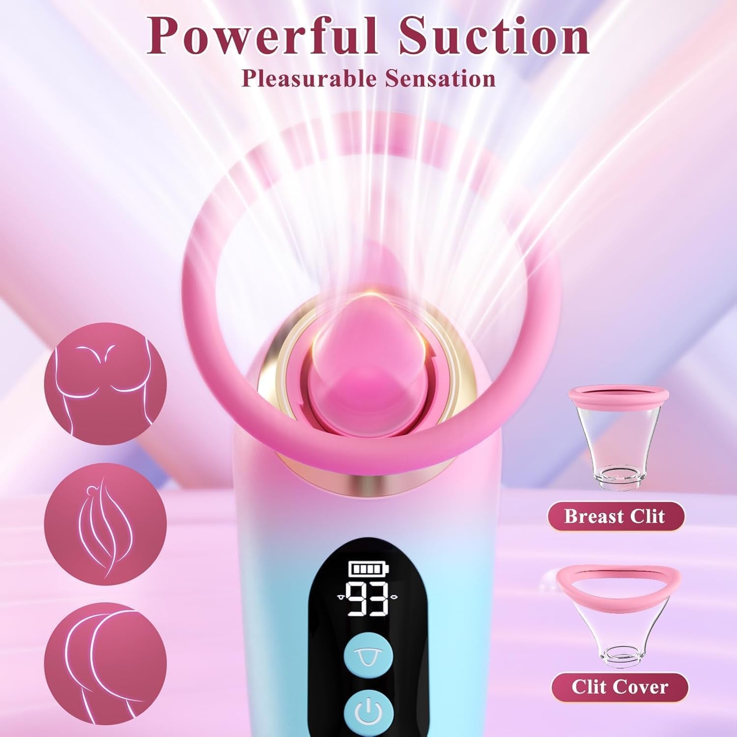 LumiVanta AI Rose Wand Clit Sucker LCD App Waterproof