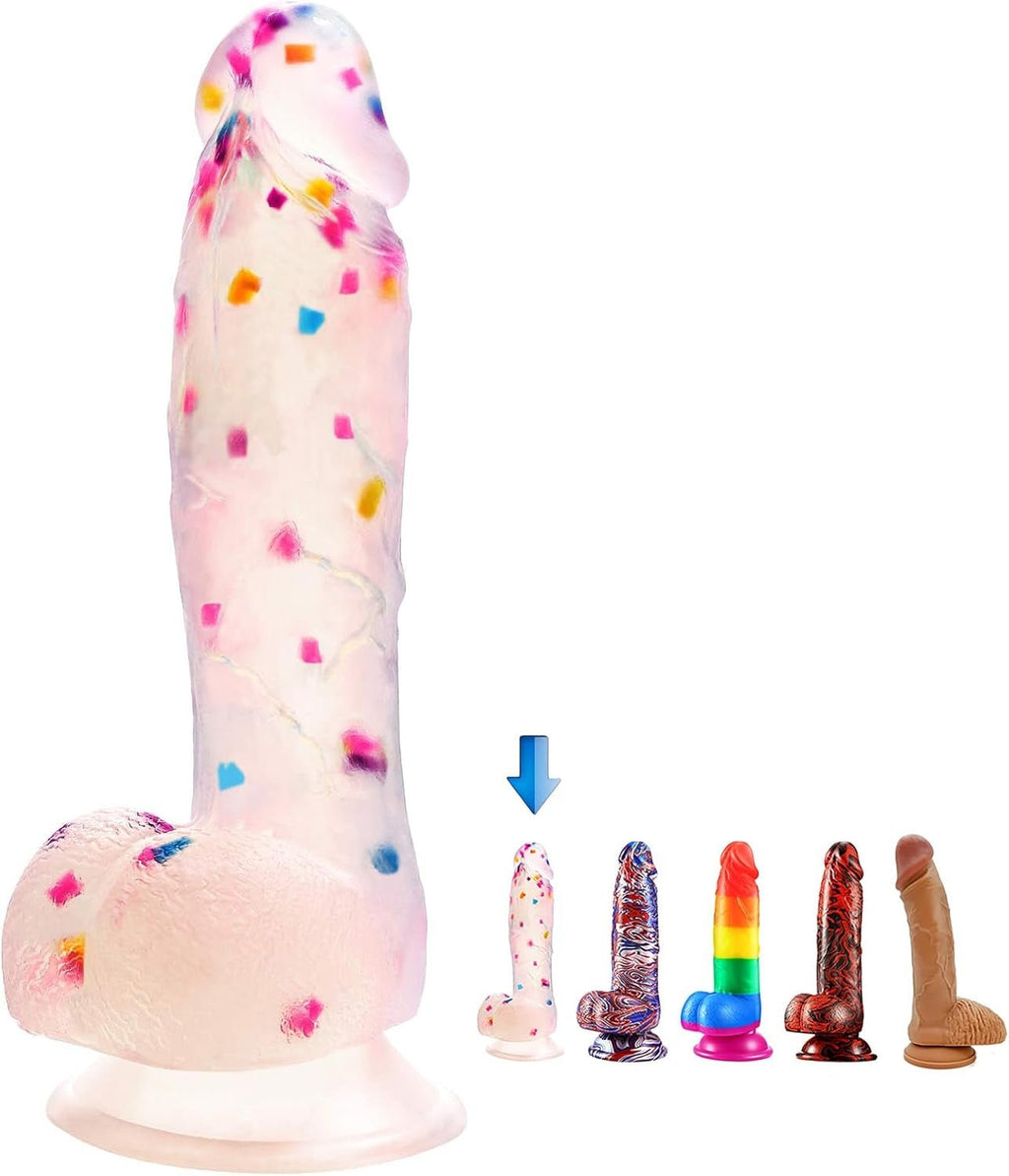 ColorRise 7.6” Silicone Dildo Suction Cup Beginner Friendly