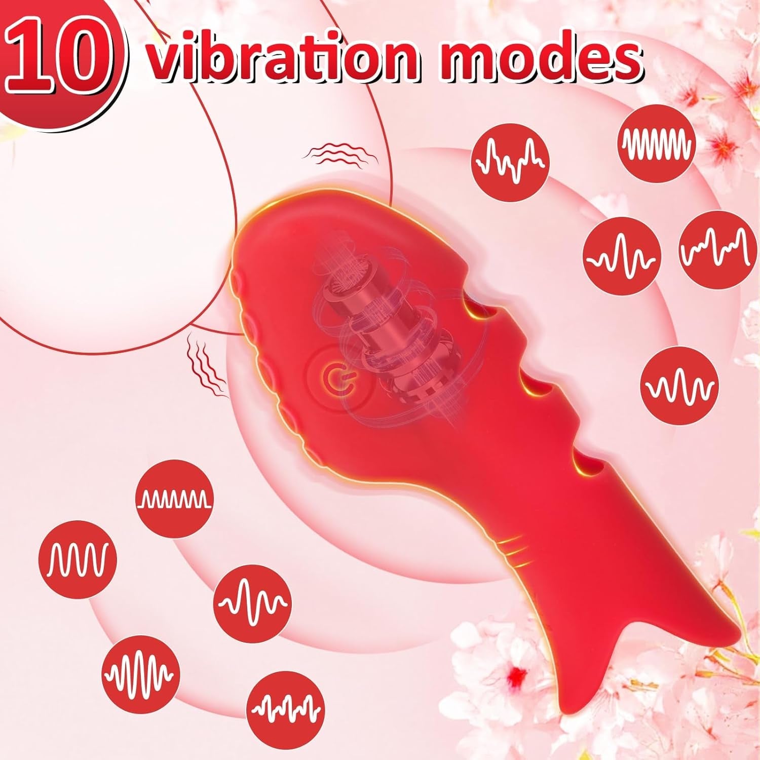 OctaPulse Mini Finger Vibrator 10 Modes Quiet Waterproof