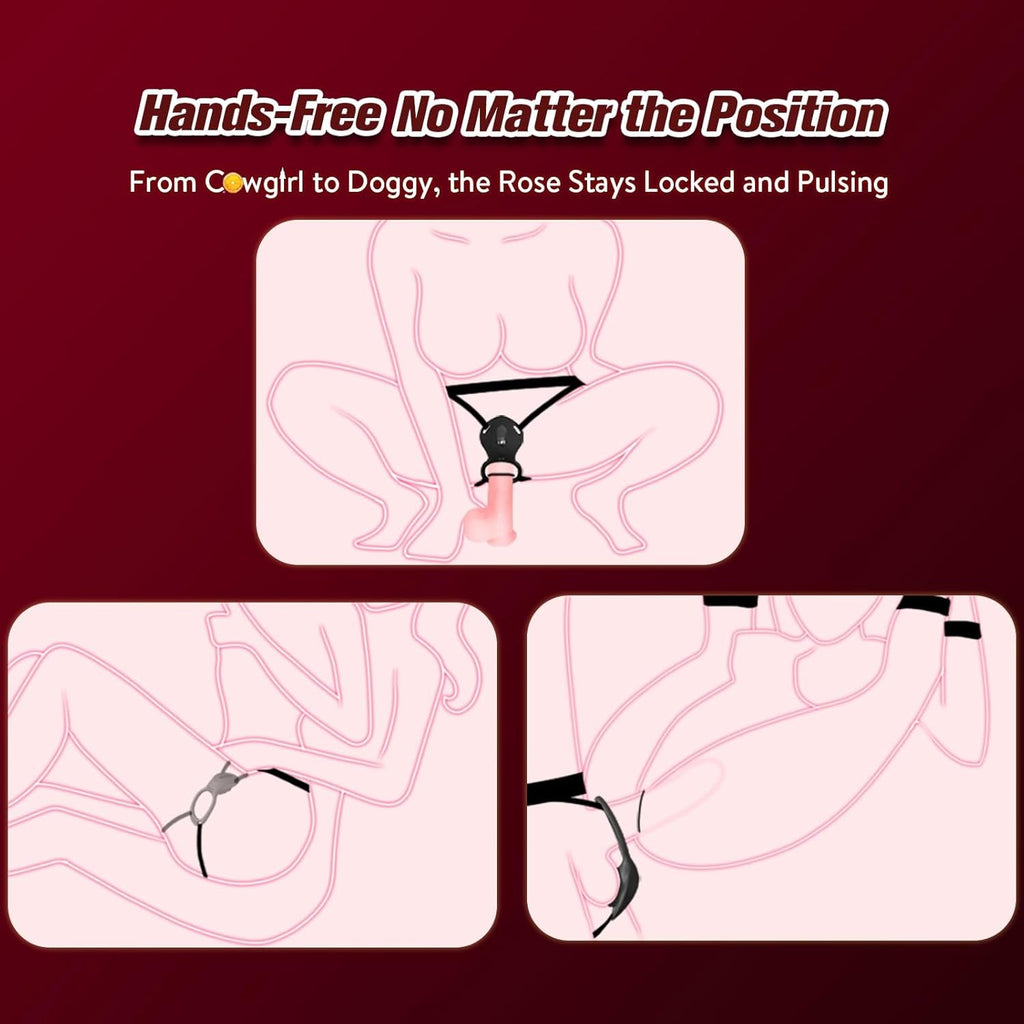 SilentBloom Wearable Clit Vibrator App Remote Quiet Waterproof