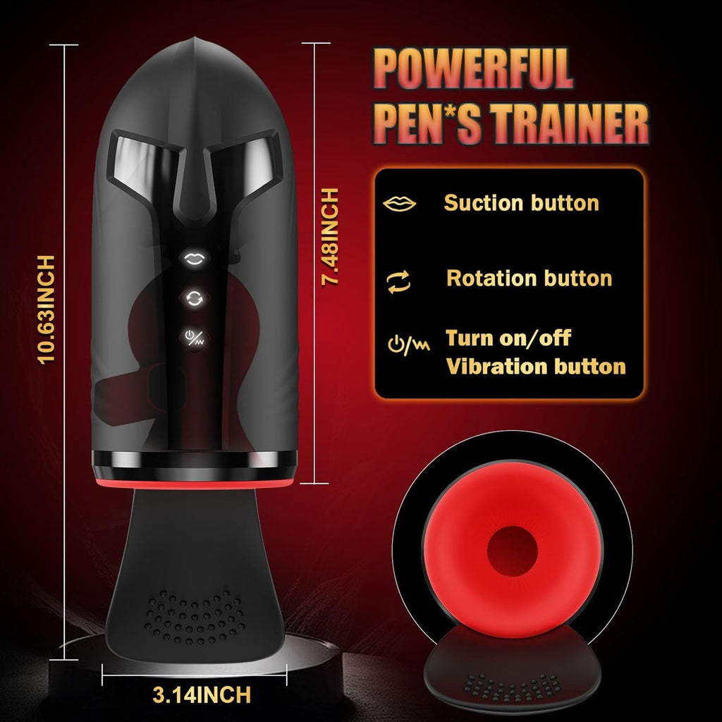 TitanFlow 4-in-1 Male Stroker 10 Modes Pump Trainer