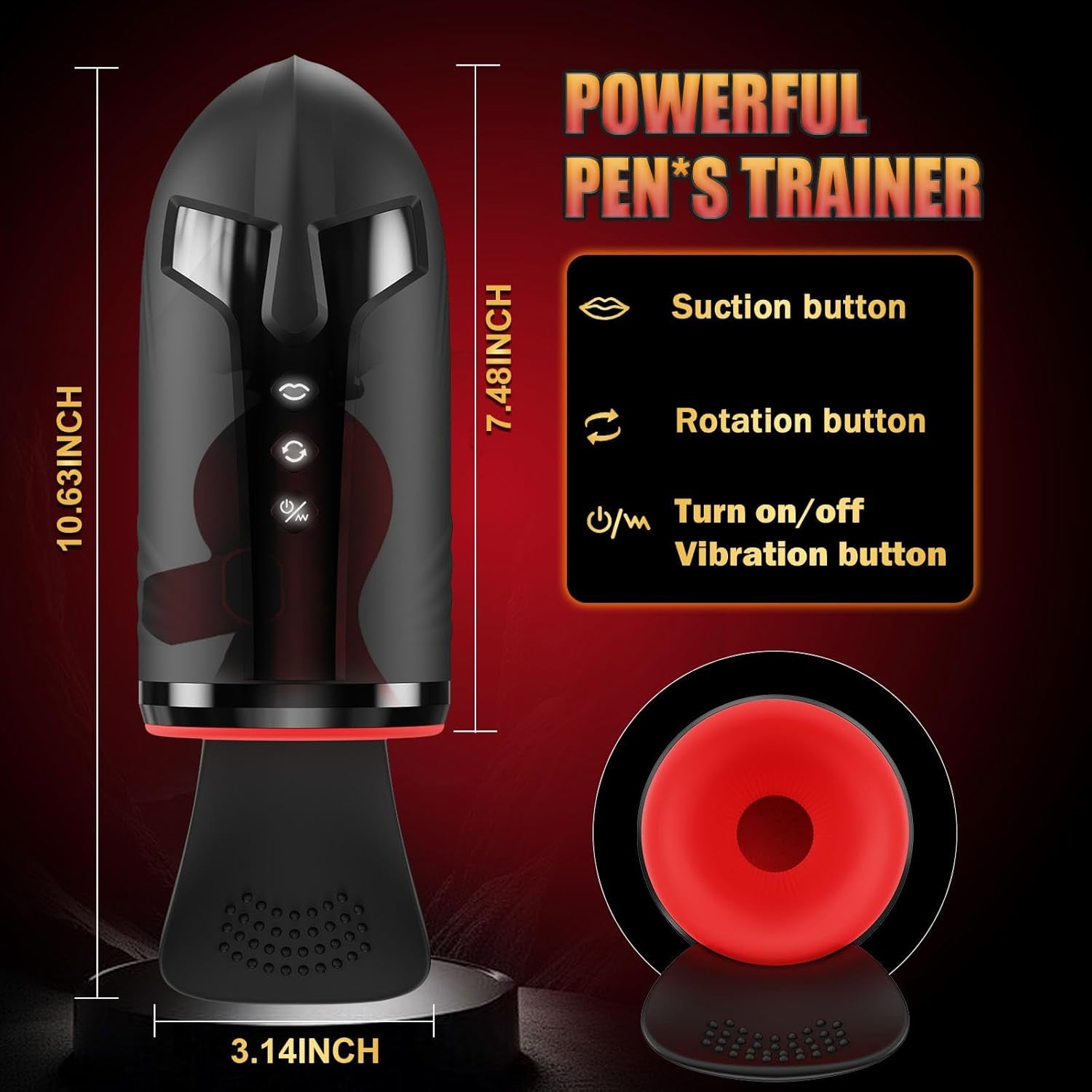 TitanFlow 4-in-1 Male Stroker 10 Modes Pump Trainer