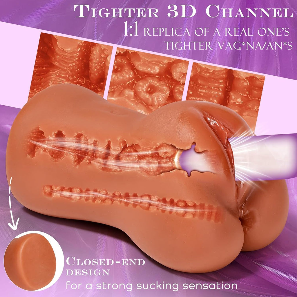 TerraCurve Brown Realistic Pocket Pussy Male Stroker