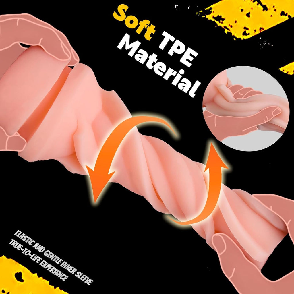 DeepCore Anal Pocket Pussy 8.5" Textured Male Stroker