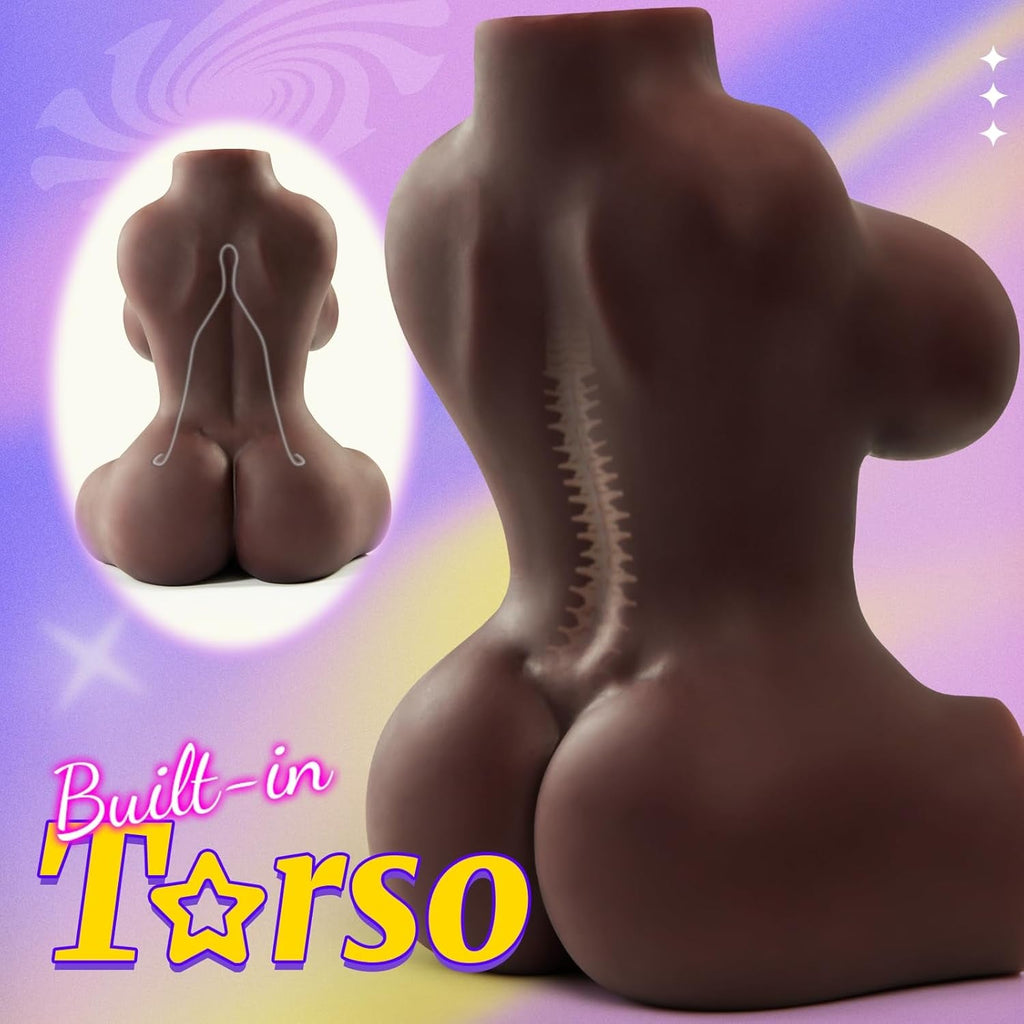 NoireX Ebony Sex Doll Torso 3-in-1 Dual Channel