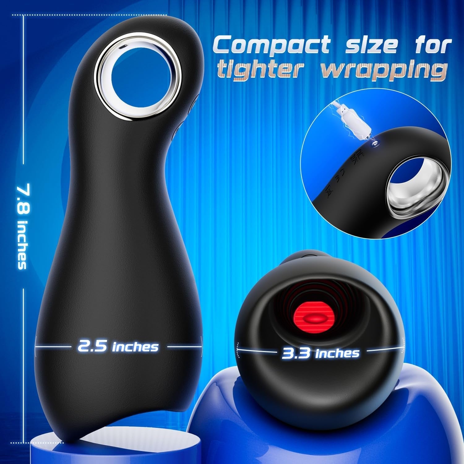 LickPulse Tongue Vibrator Male Masturbator 10 Modes