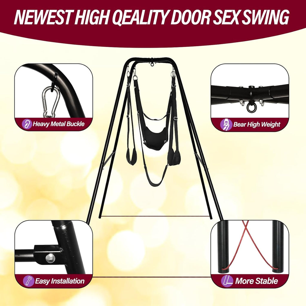 SteelFrame Freestanding Sex Swing Stand 400lb