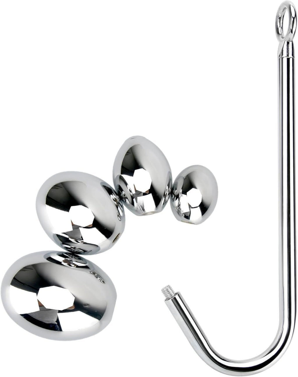 SteelHook Stainless Steel Anal Hook Set with 4 Balls
