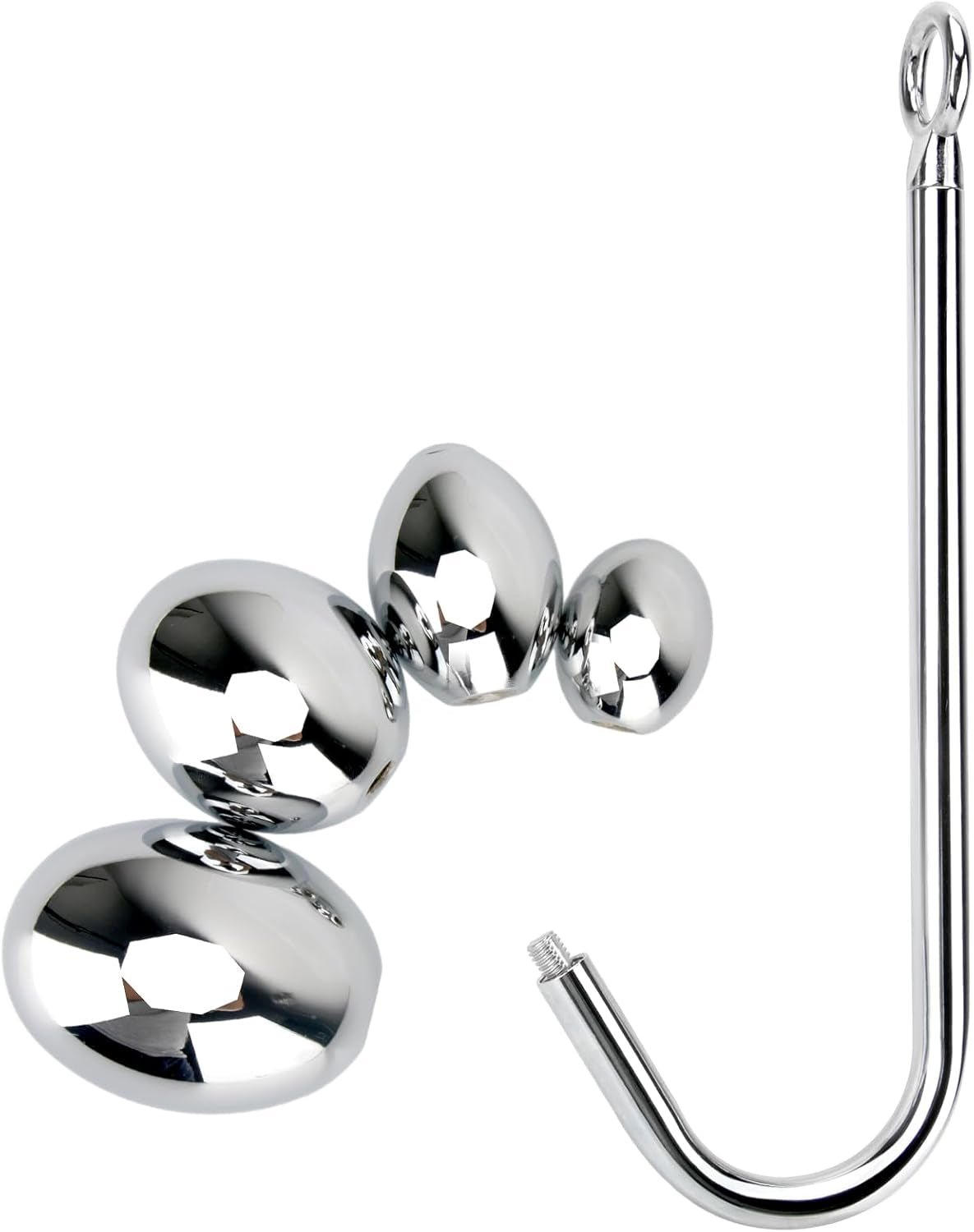 SteelHook Stainless Steel Anal Hook Set with 4 Balls