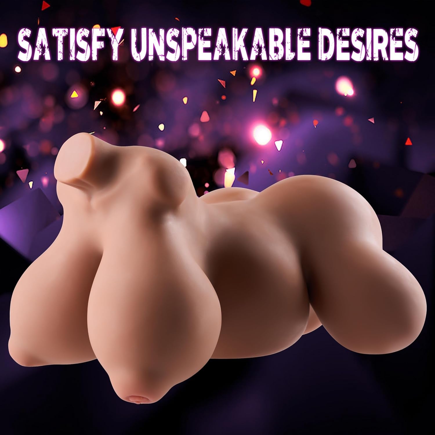 NoctaBelly Brown 4-Hole TPE Prolapse Torso Sex Doll