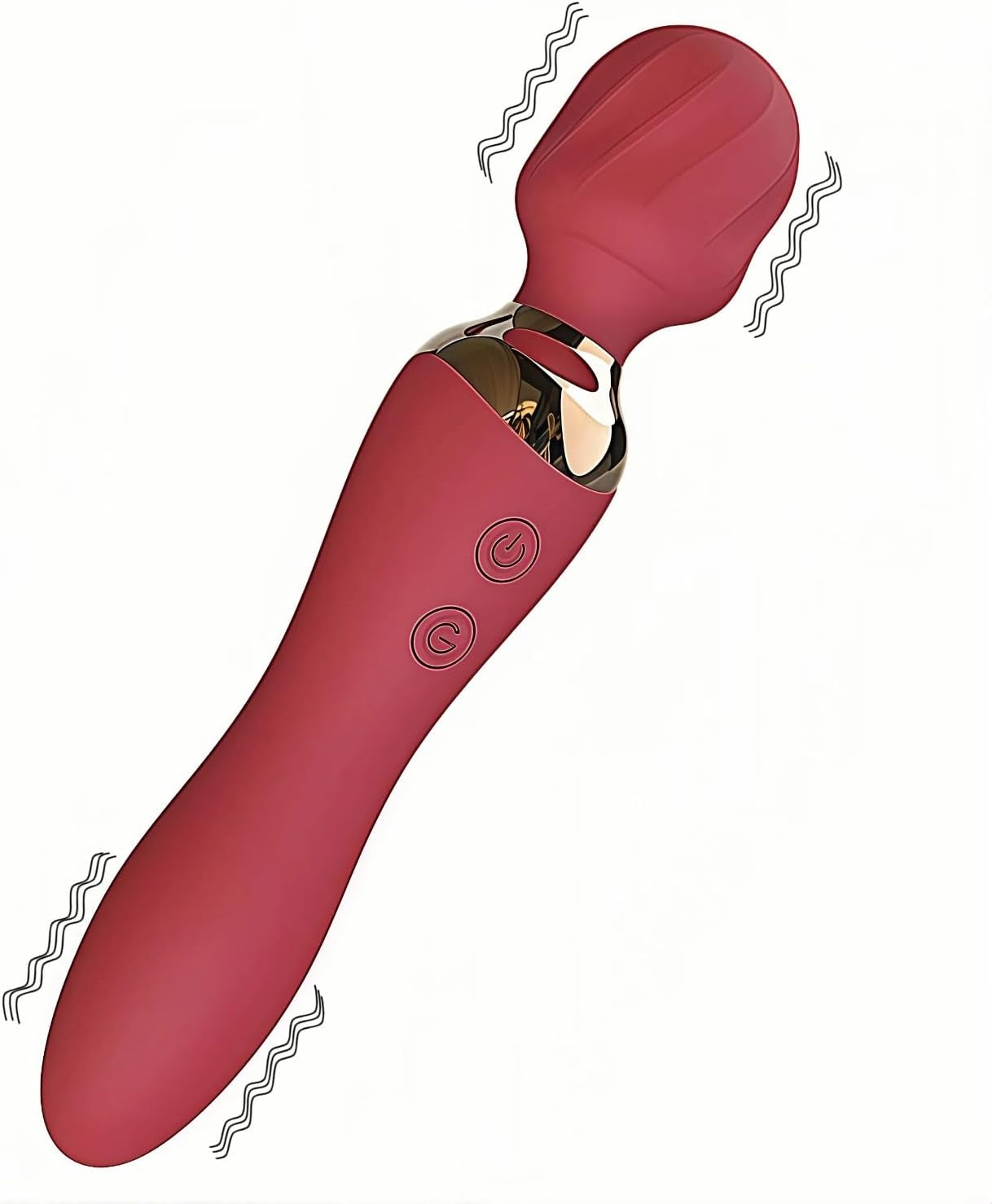 VortexDuo 2-in-1 Wand Vibrator Dual Motor 12 Speeds Waterproof