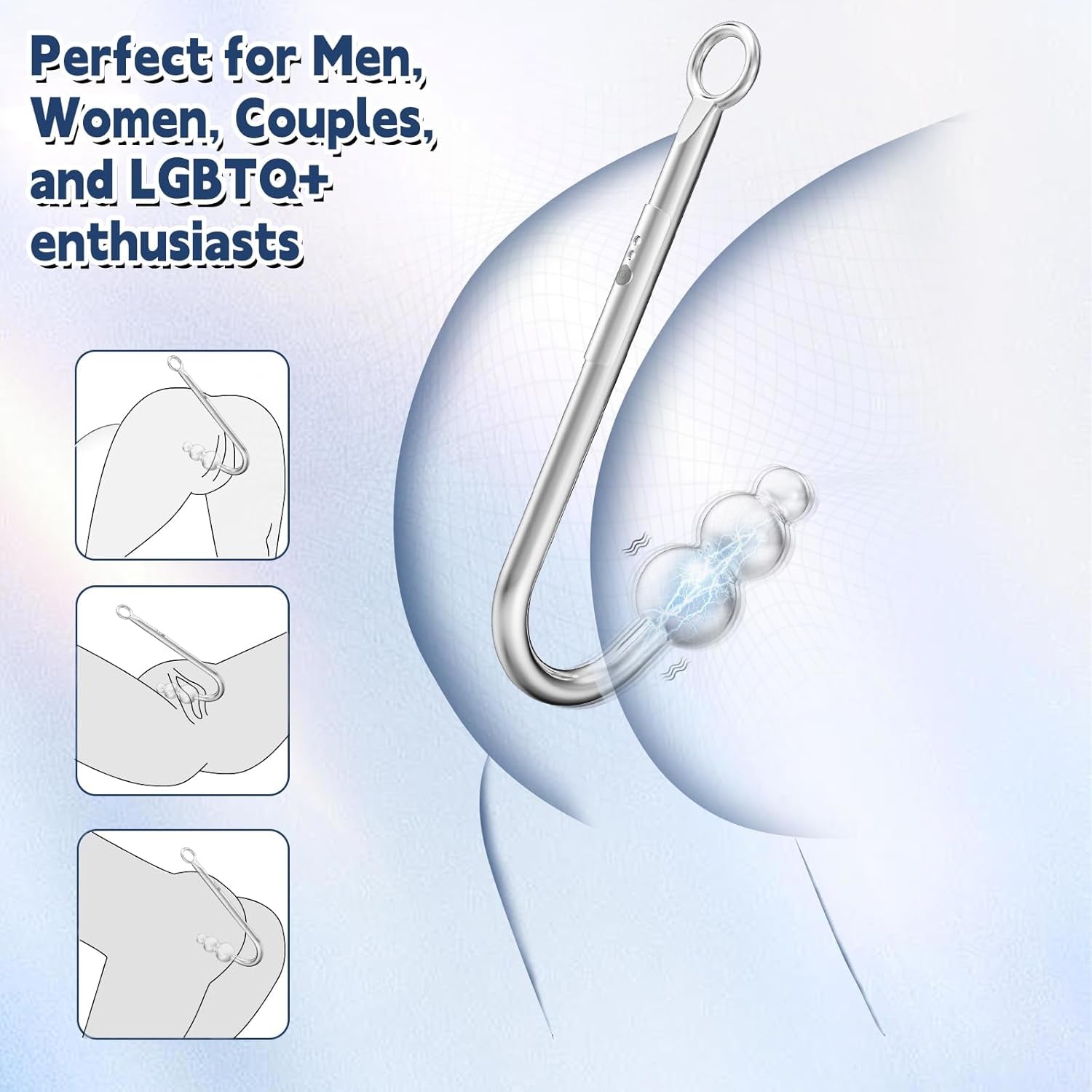 VibeHook Vibrating Anal Hook Bondage Kit with Gag & Cuffs