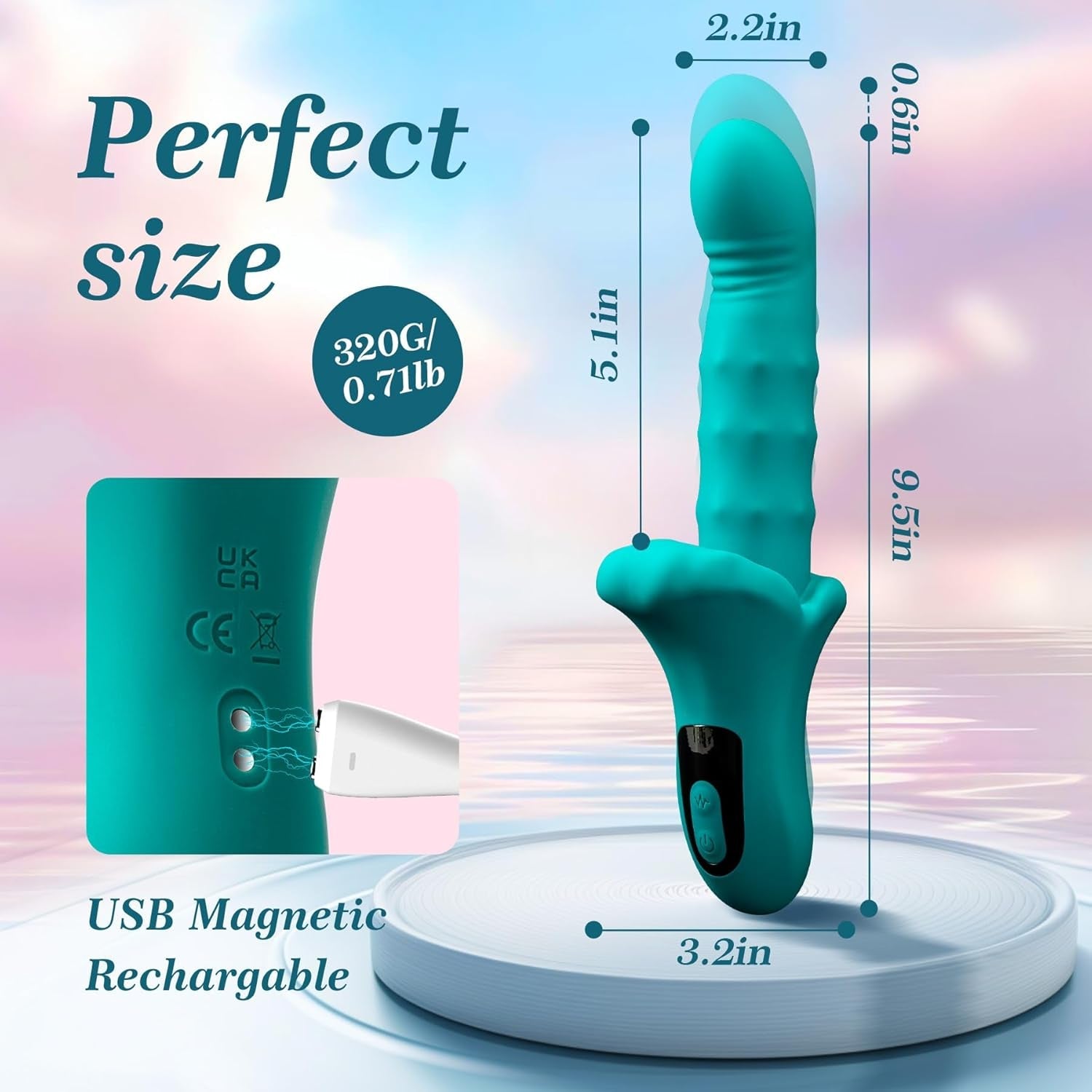 RosePulse Thrusting Vibrator Machine 9×9 Modes