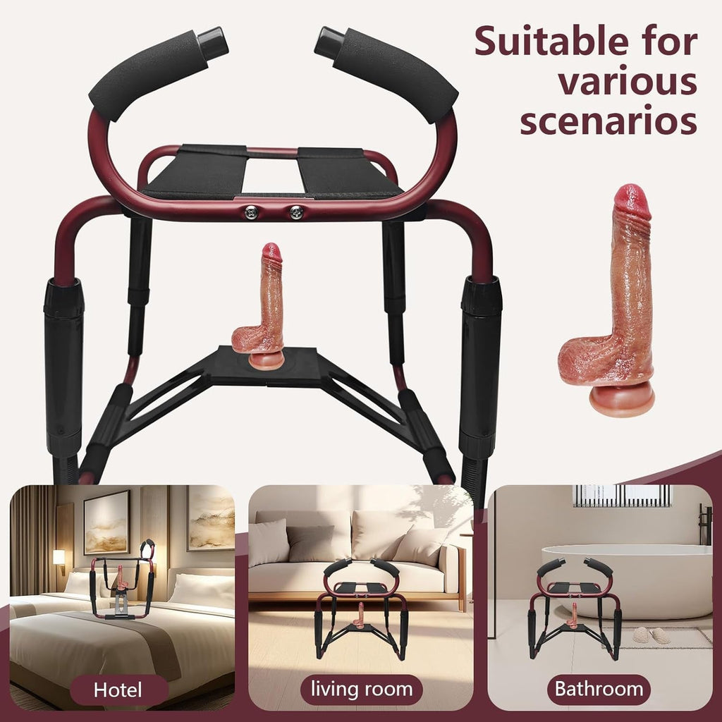 FlexBounce Adjustable Sex Position Chair with Dildo