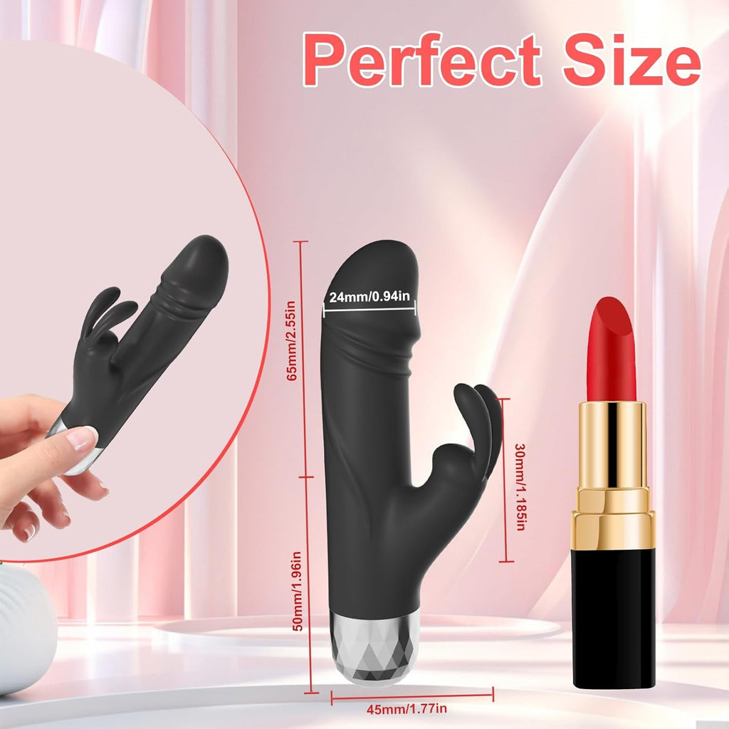 MicroPulse Mini Rabbit Bullet Vibrator 10 Modes Waterproof