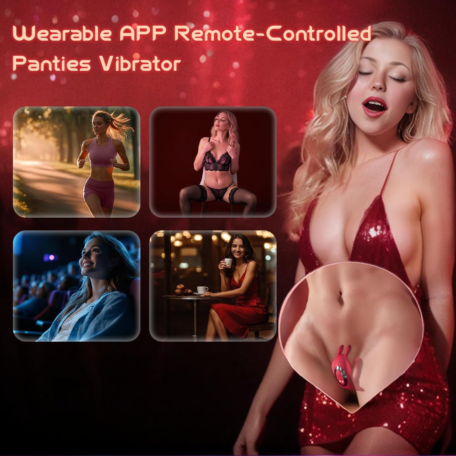 SyncRabbit APP Rabbit Wearable Couples Panty Vibrator