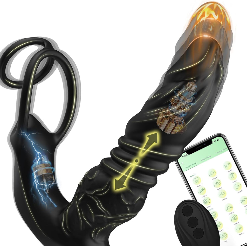 MaxThrust Thrusting Prostate Massager Cock Ring App Remote