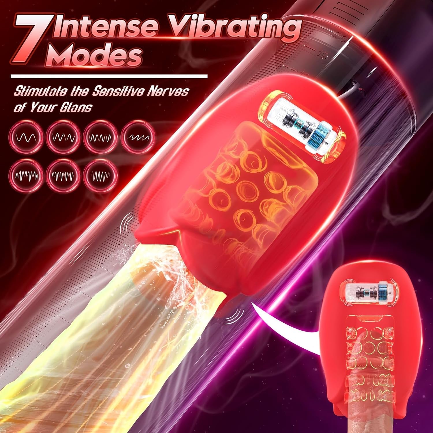 VibeFlux Penis Pump 5 Suction 7 Vibration Modes