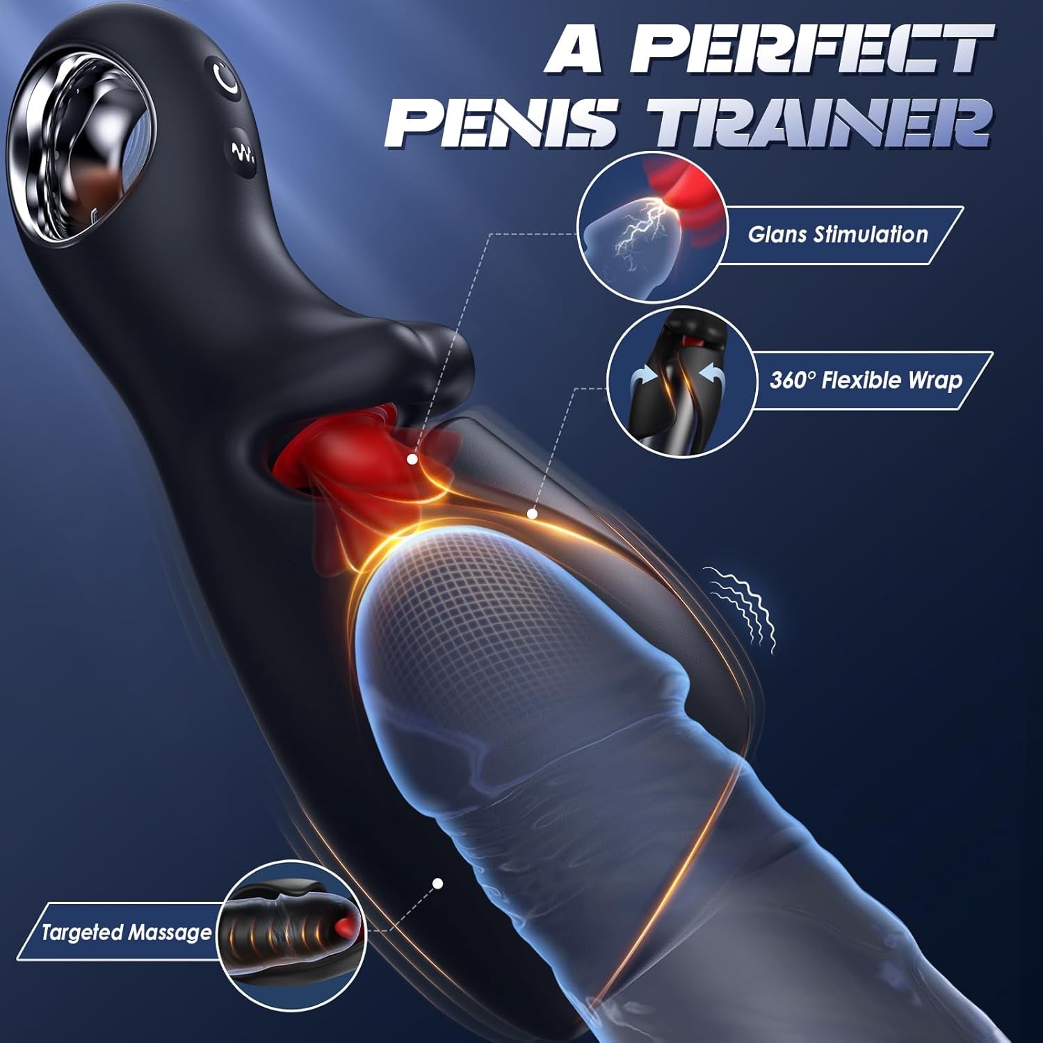 LumiTongue AI Tongue Vibrator Male Masturbator App Control
