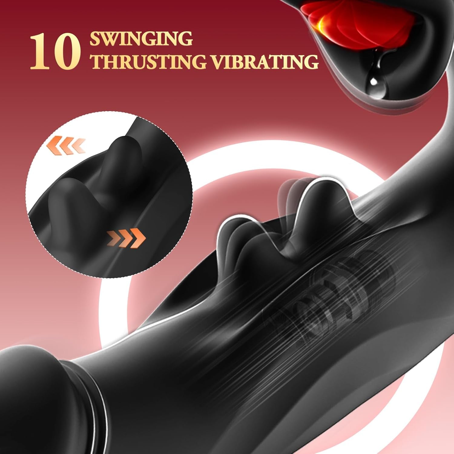 ElyraBoost Thrusting Licking Rabbit Vibrator 4-in-1 10 Modes G-Spot