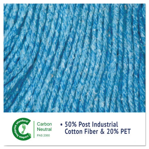 Boardwalk® Super Loop Wet Mop Head, Cotton/Synthetic, Large, Blue (BWK503BLEA)
