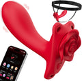 RoseRider Wearable Strap-On Panty Vibrator APP 10 Modes