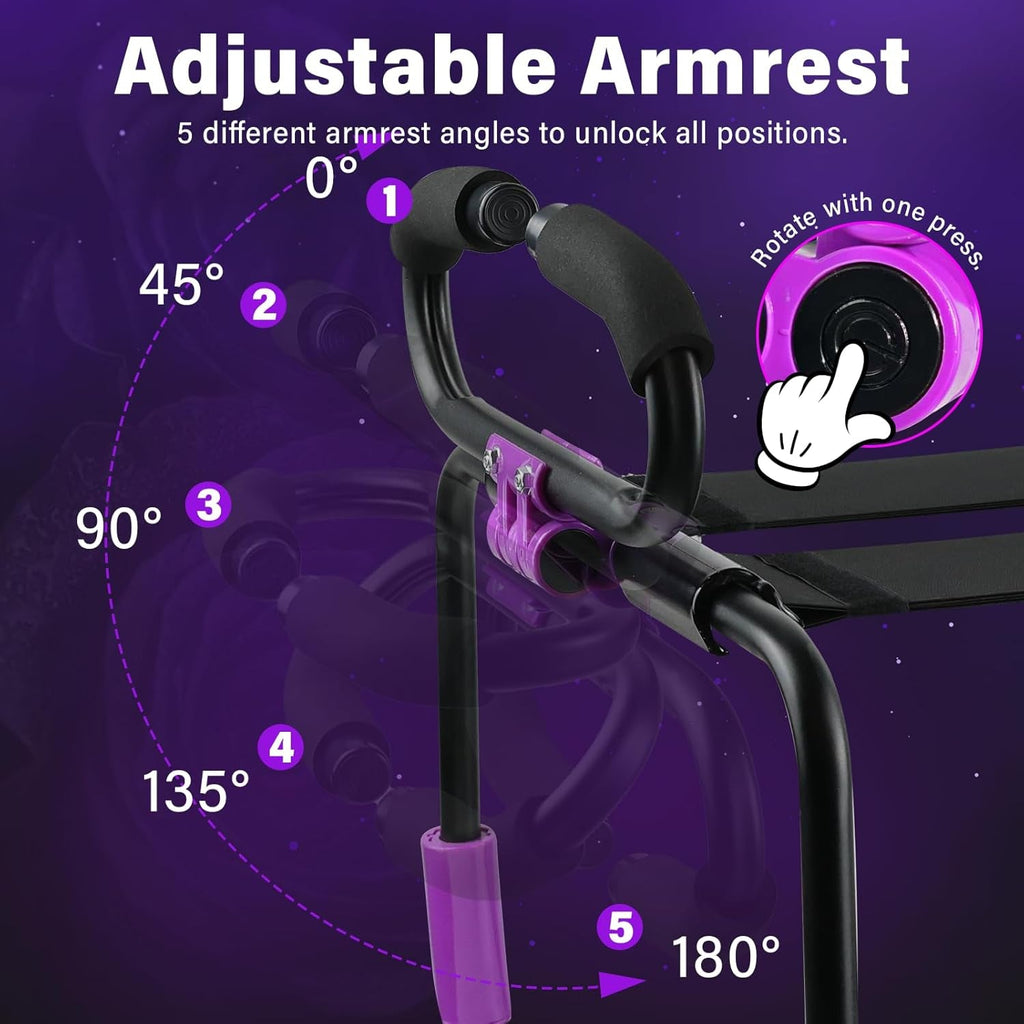 RotateFlex Adjustable Sex Chair with Dildo Mount