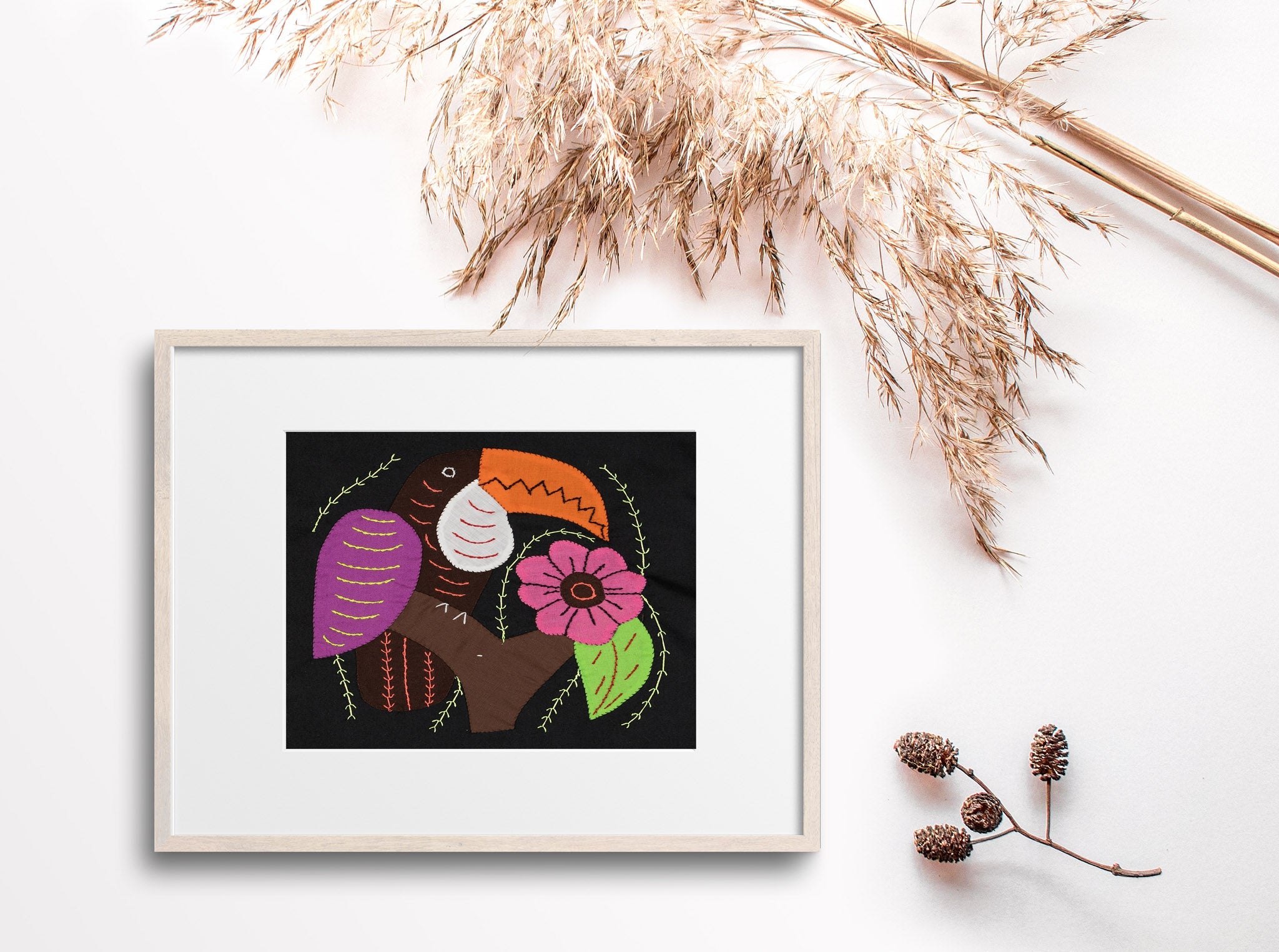 Brown And Purple Toucan Parrot Bird Molita