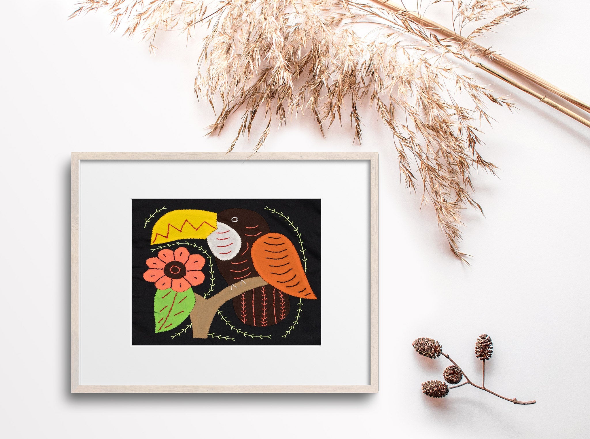 Brown and Orange Toucan Parrot Bird Molita