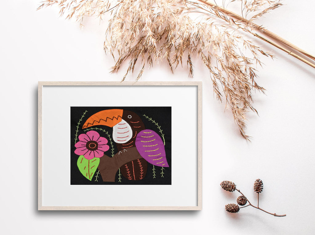Purple And Brown Toucan Parrot Bird Molita