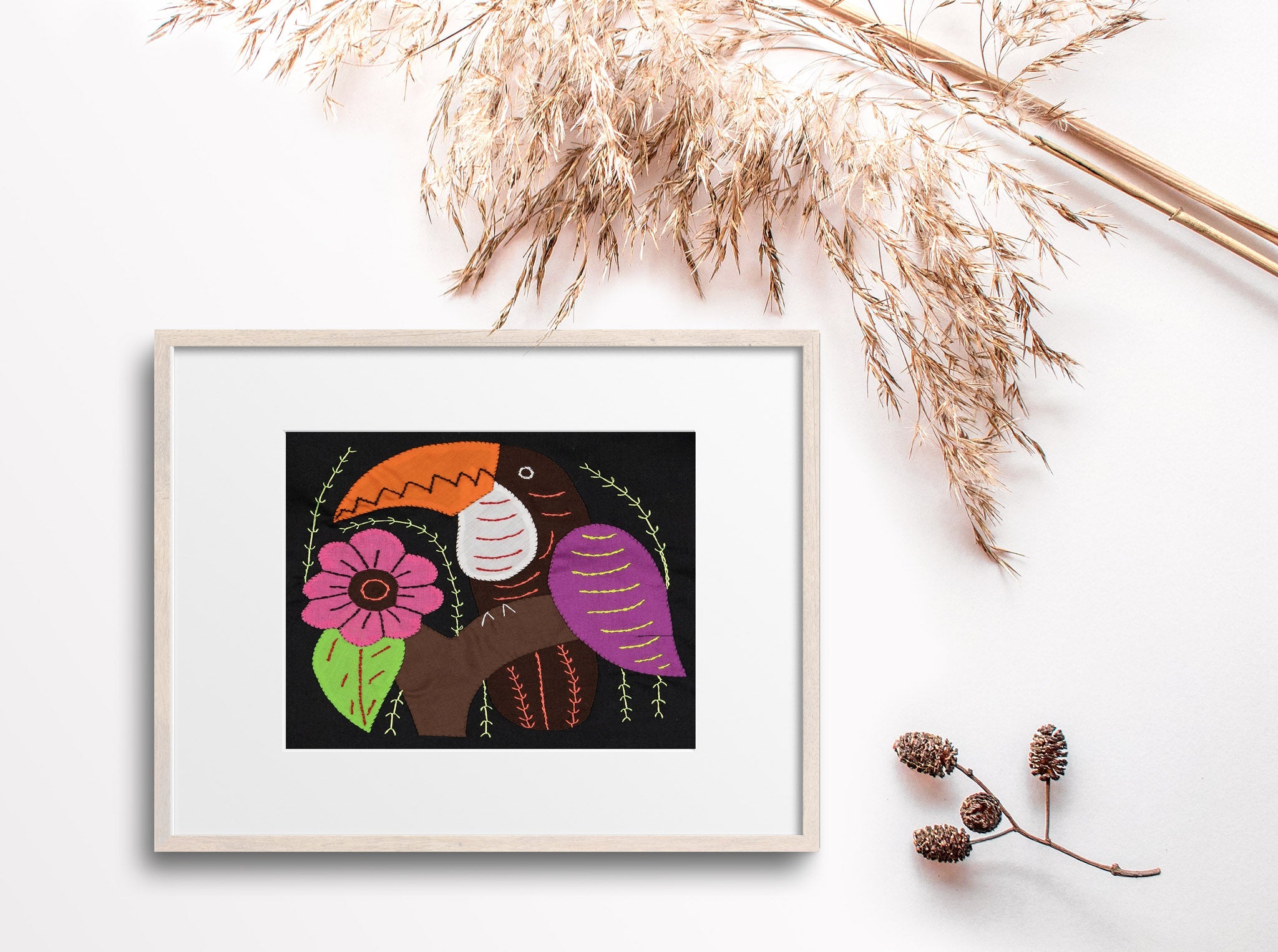 Purple And Brown Toucan Parrot Bird Molita