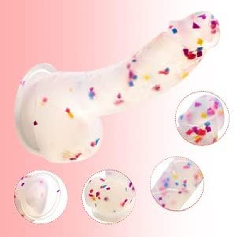 ColorRise 7.6” Silicone Dildo Suction Cup Beginner Friendly