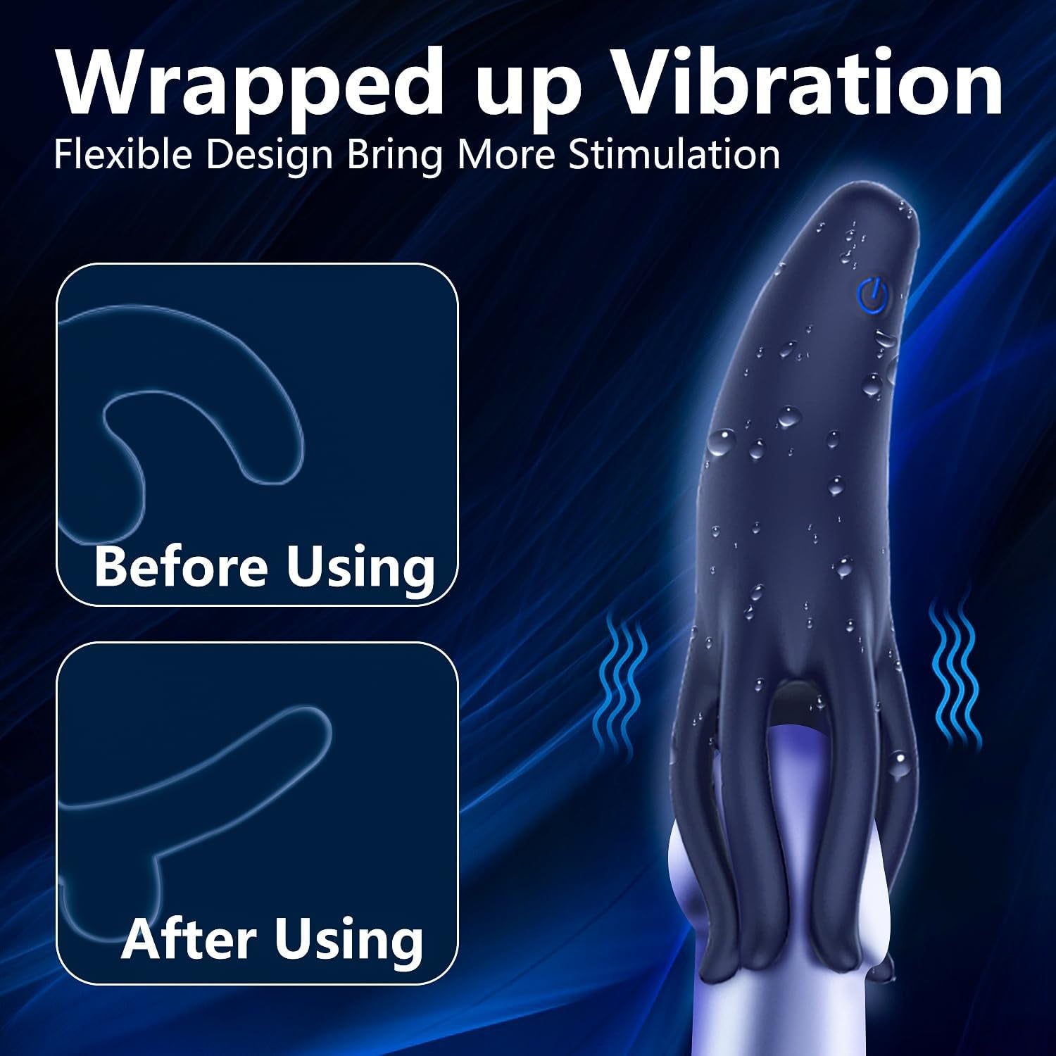 HexaWrap Tentacle Male Training Vibrator 10 Modes Sleeve