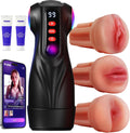 SynapseX AI Pocket Pussy 3 Sleeves Vibrating Stroker